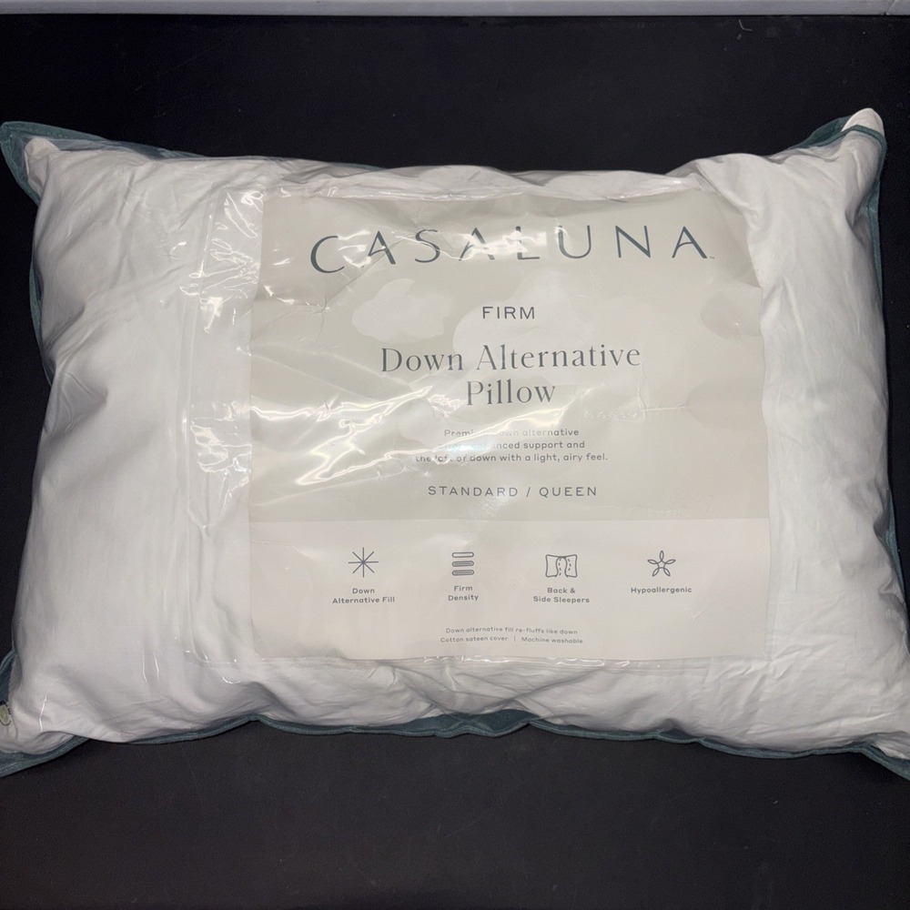 Casaluna White Firm Down Alternative Pillow Standard/Queen